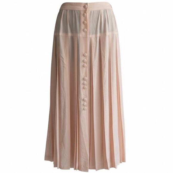 Paris Dresses & Skirts - Vintage Paris Peach Pleat Midi Skirt